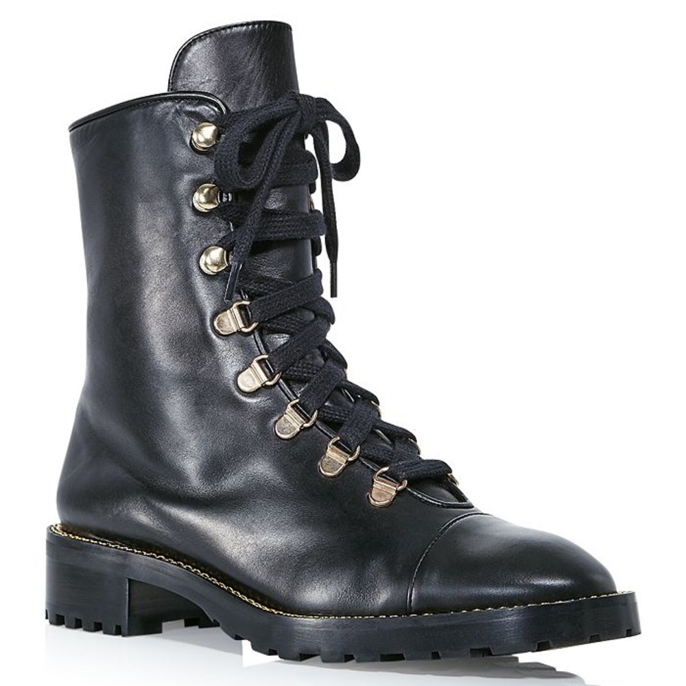 Stuart Weitzman Kolbie Leather Combat